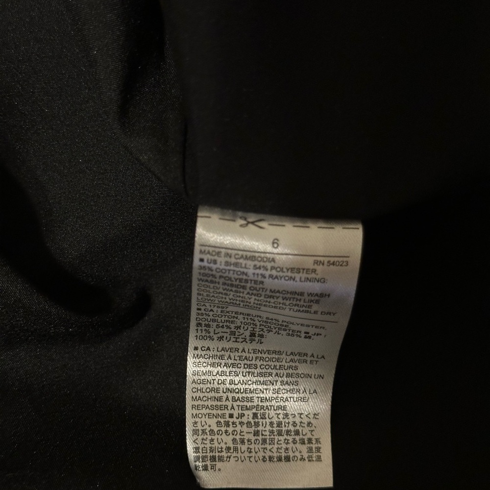 Banana Republic Black Baroque Dress - Size 6 - Picture 8 of 8